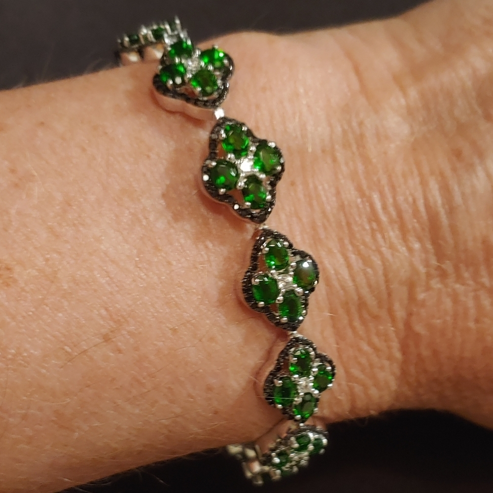 Rarities w/Carol Brodie multi gemstone SS bracelet